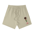 Unisex Earth Tone Loose Fit Cotton Shorts