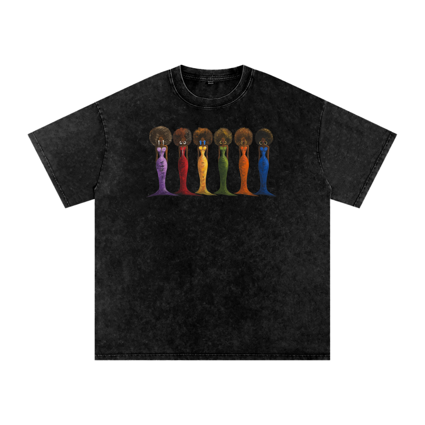 Snow Washed Oversized Cotton T-Shirt