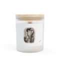 Romantic Embrace Frosted Glass Candle — 11oz Scented Gift for Couples