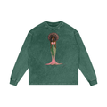 Acid Wash Oversize Long Sleeve T-Shirt