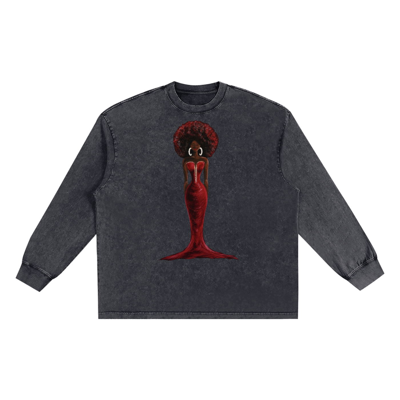 Snow Washed Frayed Edge T-Shirt