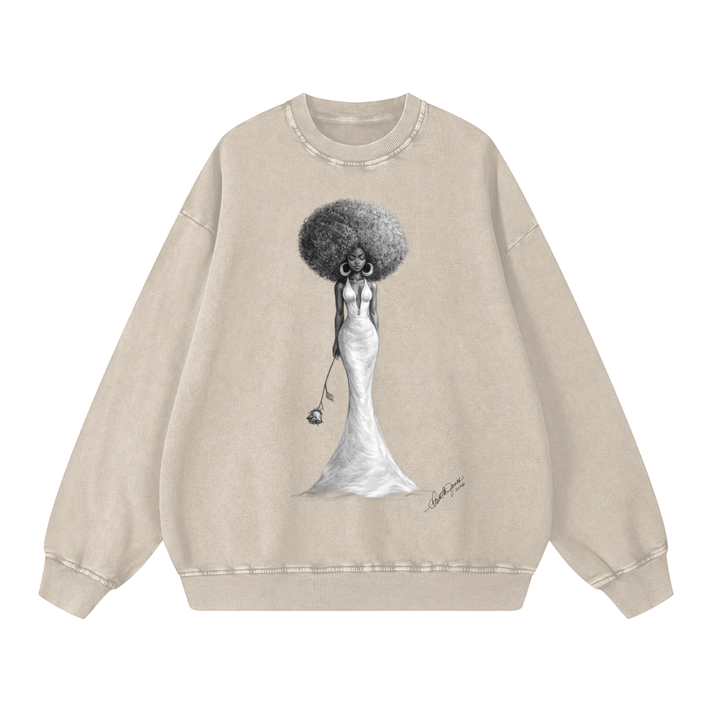 Snow Washed Oversized Sweatshirt