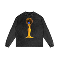 Acid Wash Oversize Long Sleeve T-Shirt