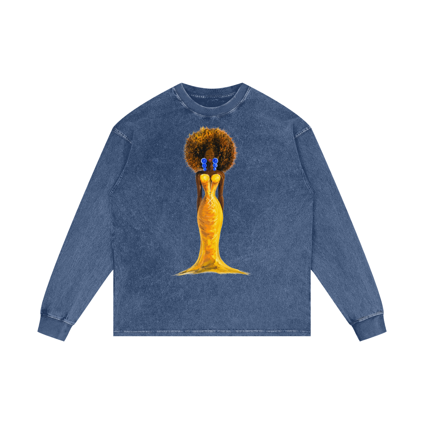 Acid Wash Oversize Long Sleeve T-Shirt