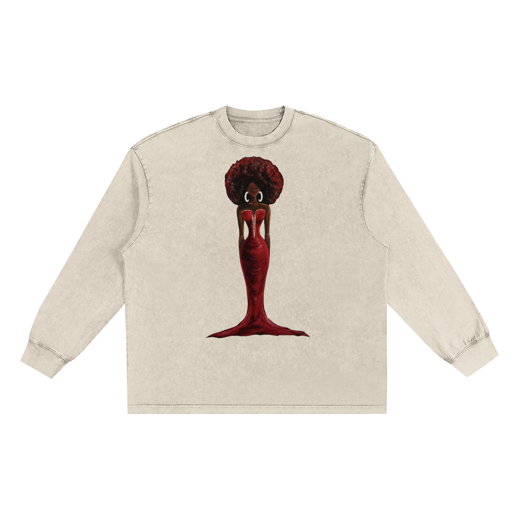 Snow Washed Frayed Edge T-Shirt