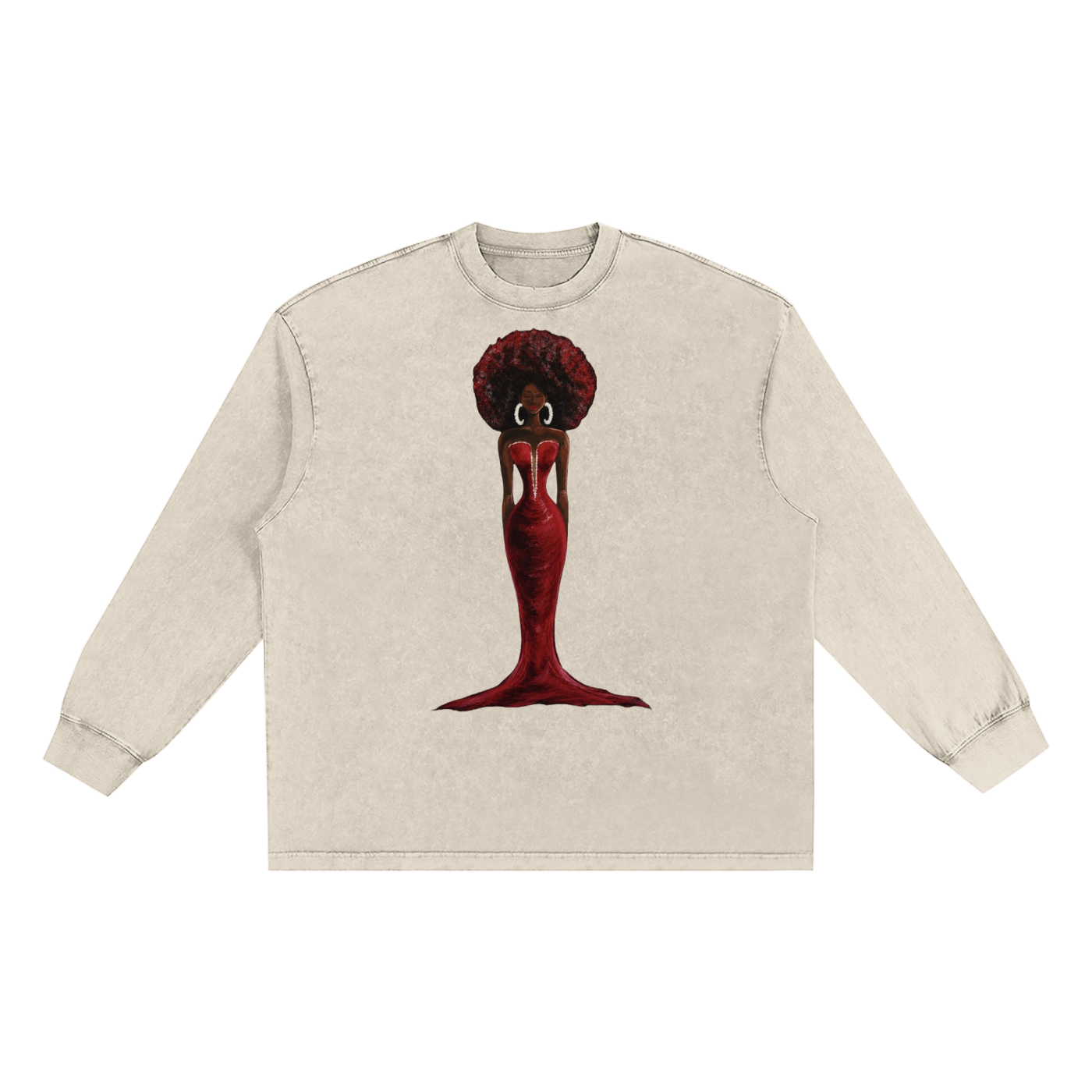 Snow Washed Frayed Edge T-Shirt